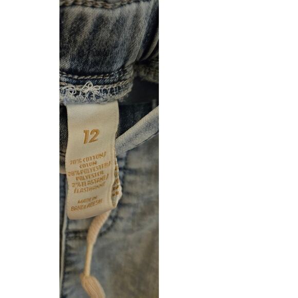 Denim Shorts Girls Size 12 Drawstring Elastic Waist - Picture 3 of 3